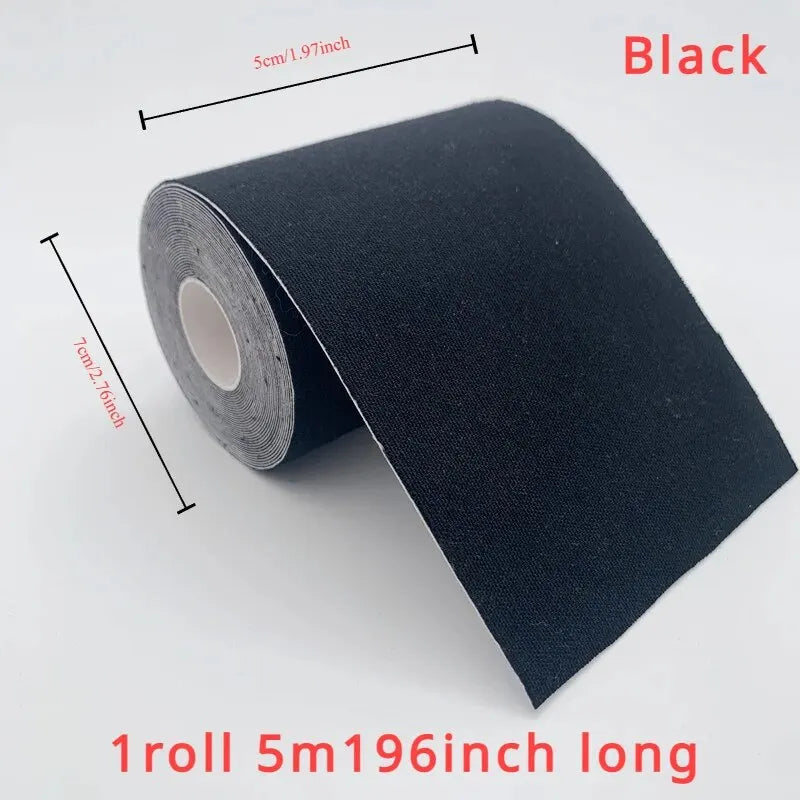 Sports Tape Muscle Patch Width 5cm1.97inch Length 5m196inch Lift Chest Tape Anti Sagging Knee Elbow Stretch Fitness Brace - GabyFit Goods