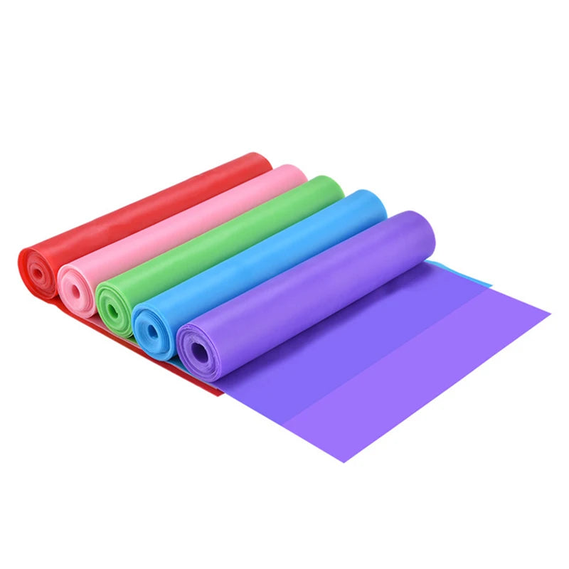 Yoga Pilates Elastic Resistance Band Fitness Training Band 150cm Fitness Elastic Rubber Gym Natural Rubber - GabyFit Goods
