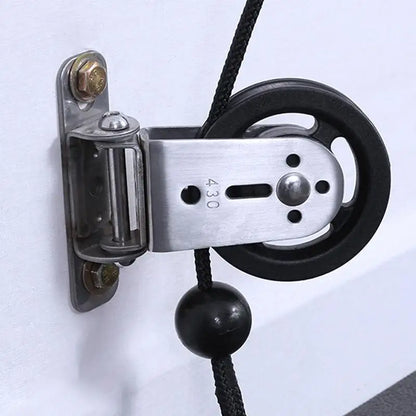 Wall-mounted Gym Home Rotating Silent Pulley Bearing Pulley for DIY Gym Equipment Pulley Block Stainless Steel Mute BearingWheel - GabyFit Goods