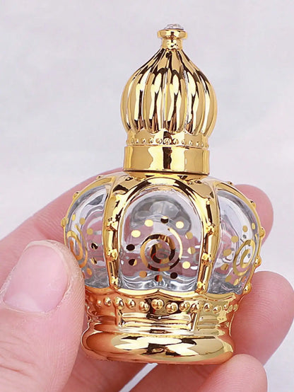 12ml Middle East Dubai Style Glass Roller Ball Perfume Bottle Portable Cosmetic Vials Empty Containers