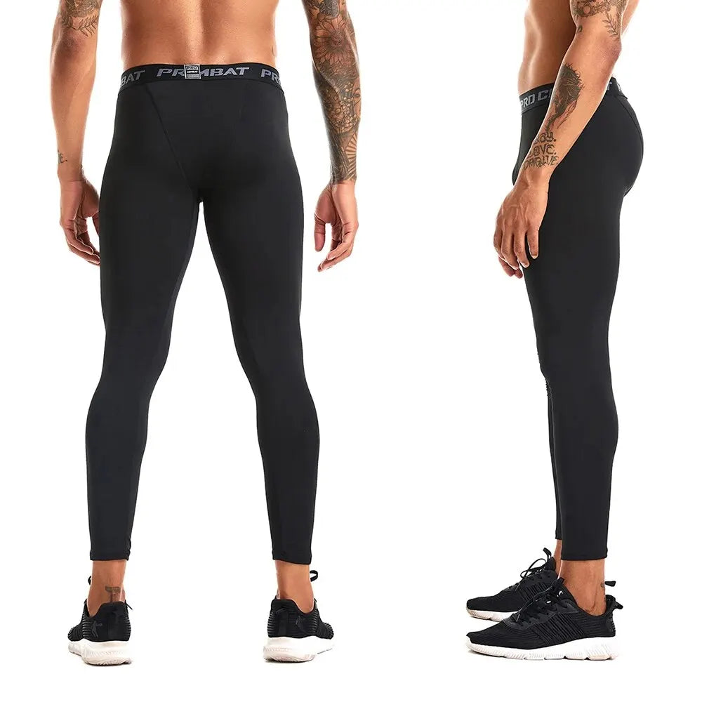 Men's Running Leggings Sportswear Quick Dry Gym Fitness Tights Workout Training Jogging Sports Trousers Compression Sport Pants - GabyFit Goods