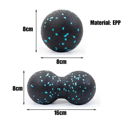 Yoga Peanut Balls Body Massage Fascia Ball Suit Foam Block High Density Muscle Relaxation Lacrosse Exercise Fitness Relieve Pain - GabyFit Goods