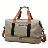 Stylish Travel Bag Large Capacity Sports Bag Messenger Bag Dry and Wet Separation Handbag Suitable for Outing, Fitness, College