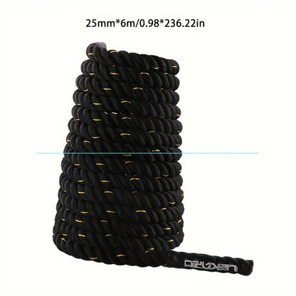 Adjustable 5m-7m Heavy Duty Battle Rope for Core Strength Training - Ideal for MMA, UFC & Fitness Enthusiasts - Durable Polyester
