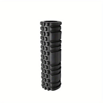1pc Grid Style Massage Roller, 30×8cm Yoga Balance Hollow Column, For Muscle Massage, Physical Therapy & Exercise Rehabilitation