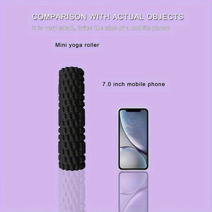 1pc Grid Style Massage Roller, 30×8cm Yoga Balance Hollow Column, For Muscle Massage, Physical Therapy & Exercise Rehabilitation