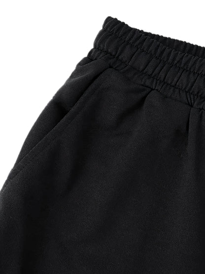 A Set of Three Solid Color Men'S Loose Straight-Leg Long Pants, Suitable for Spring And Autumn Fitness Activities - Made from Soft, Slightly Stretchy Knitted Fabric, Featuring a Drawstring Waist, Ideal for Outdoor Leisure And